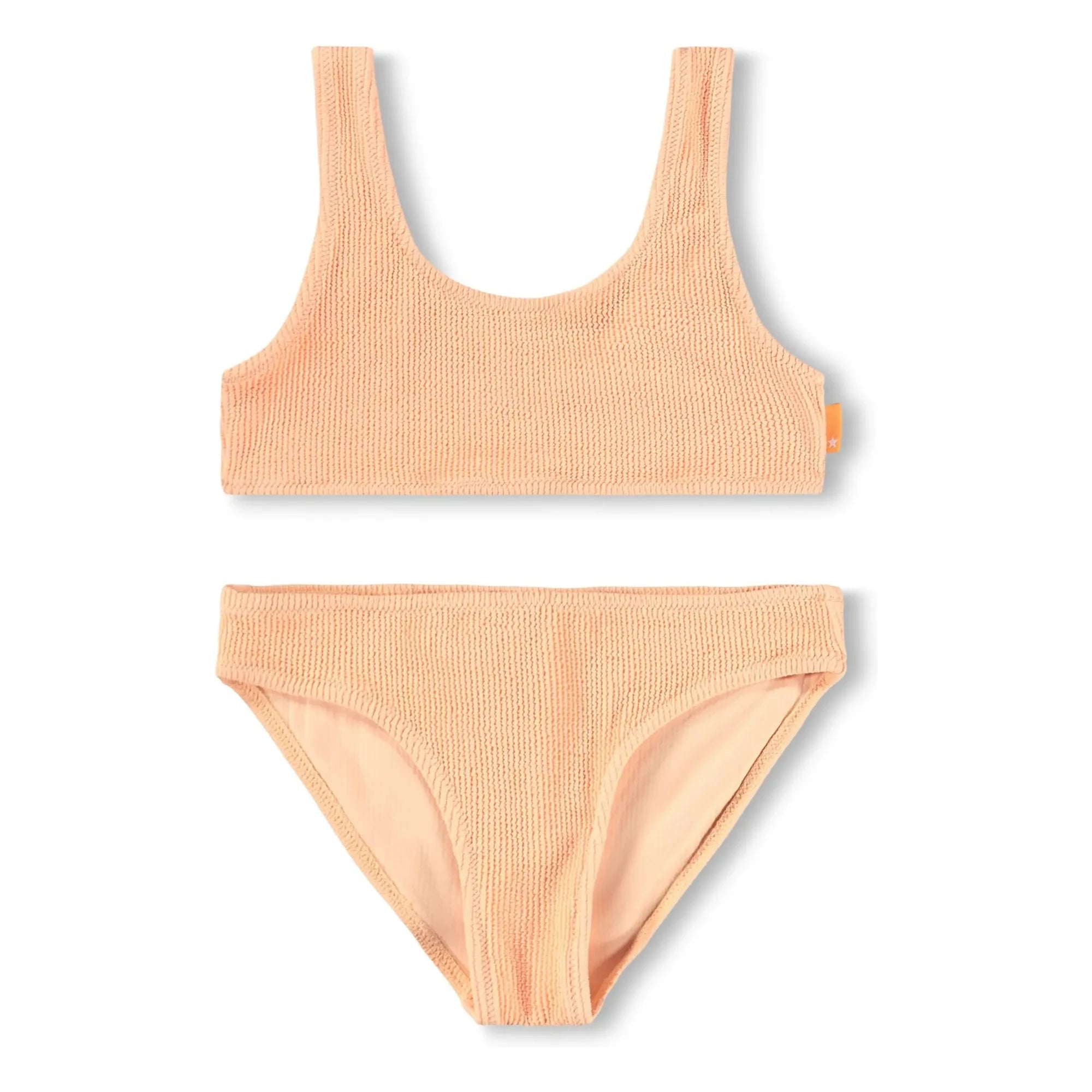 Molo - Bañador acanalado Nola de crepé, fibras recicladas | Naranja