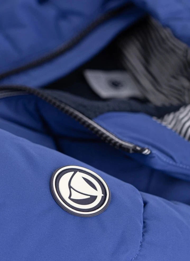 Petit Bateau - Chaqueta lisa monocolor | Royal blue