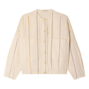 Sessùn - Calancas Chaqueta de algodón y lino | Crudo