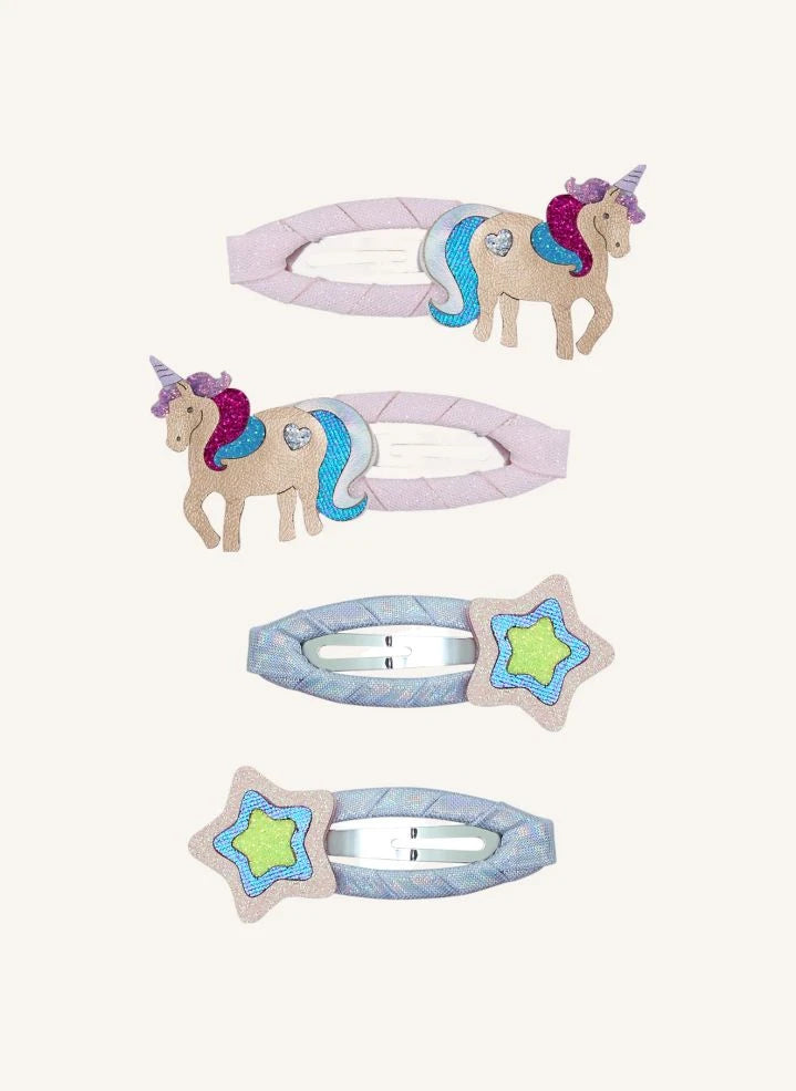 Mimi & Lula - Set de 4 varitas mágicas de unicornio | Rosa