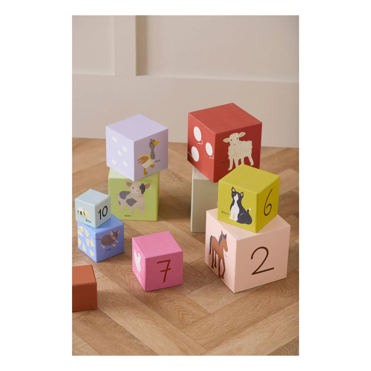 Kid's Concept - Cubos apilables de cartón AIDEN