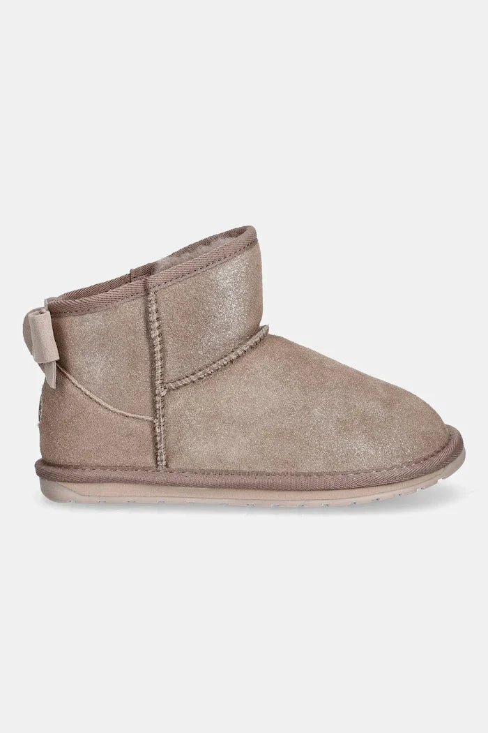 Emu Australia Rigel Shine Kids Botas de Ante con Acabado Brillante