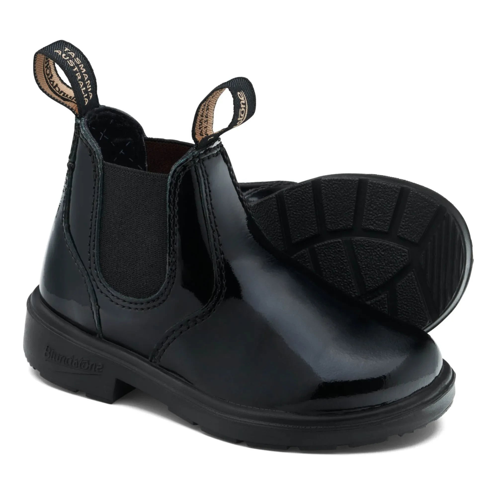 Blundstone - Botines Chelsea de charol | Negro
