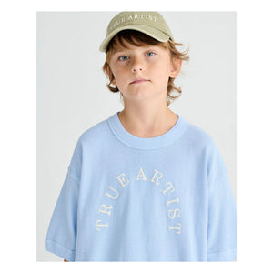 True Artist - Sudadera de manga corta N°12 Algodón orgánico | Azul claro