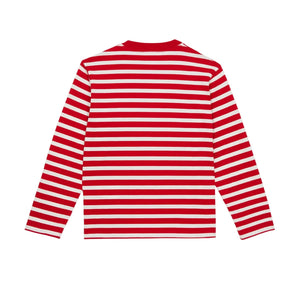 Smallable Kid - Camiseta a rayas Bam | Rojo oscuro