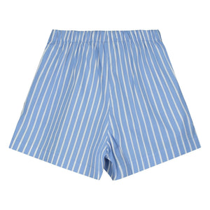 Mandarina - Pantalones cortos a rayas | Azul claro