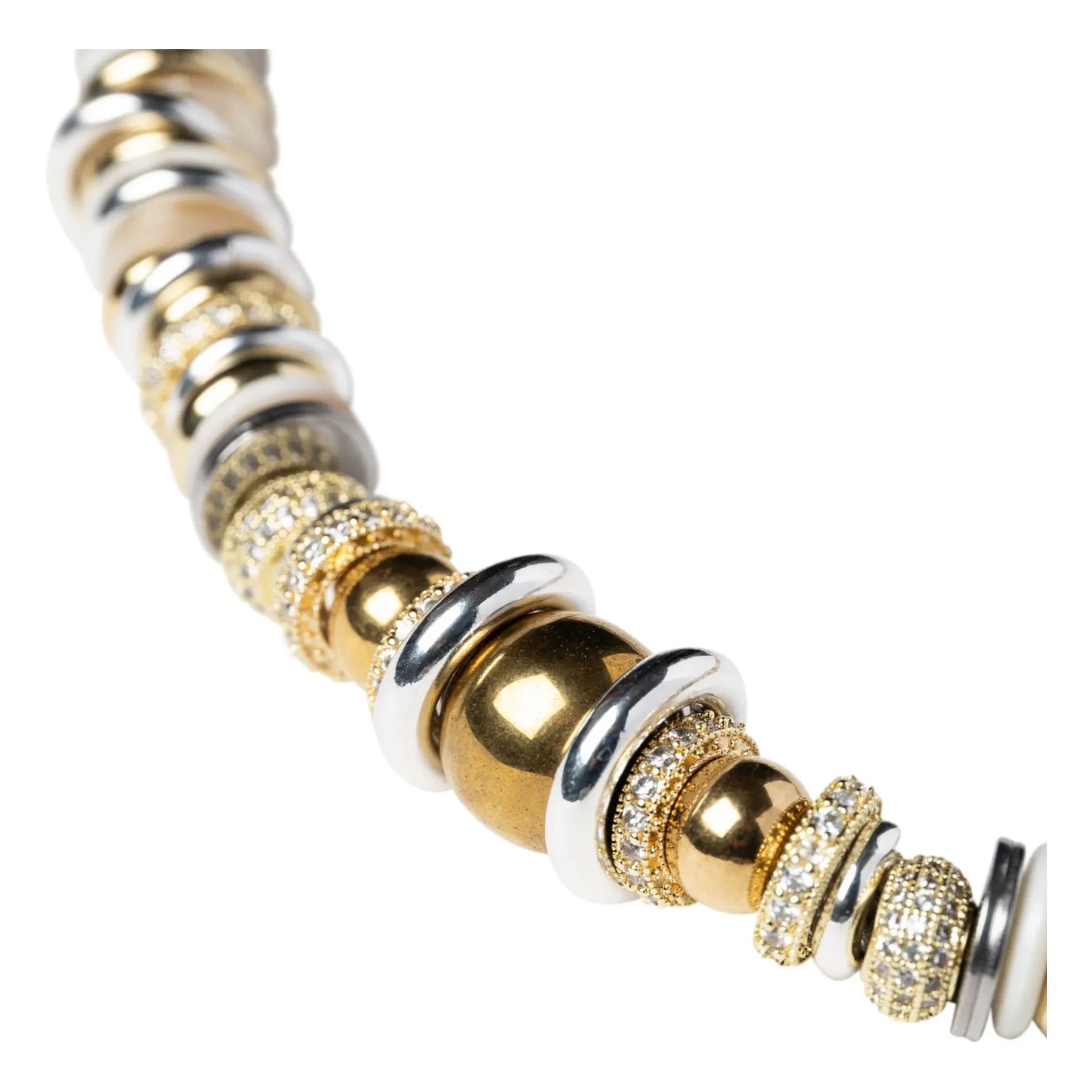 Sigal - Collar Rondelle Twist | Blanco