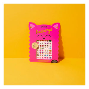 Omy - Pendientes autoadhesivos Lily | Rosa