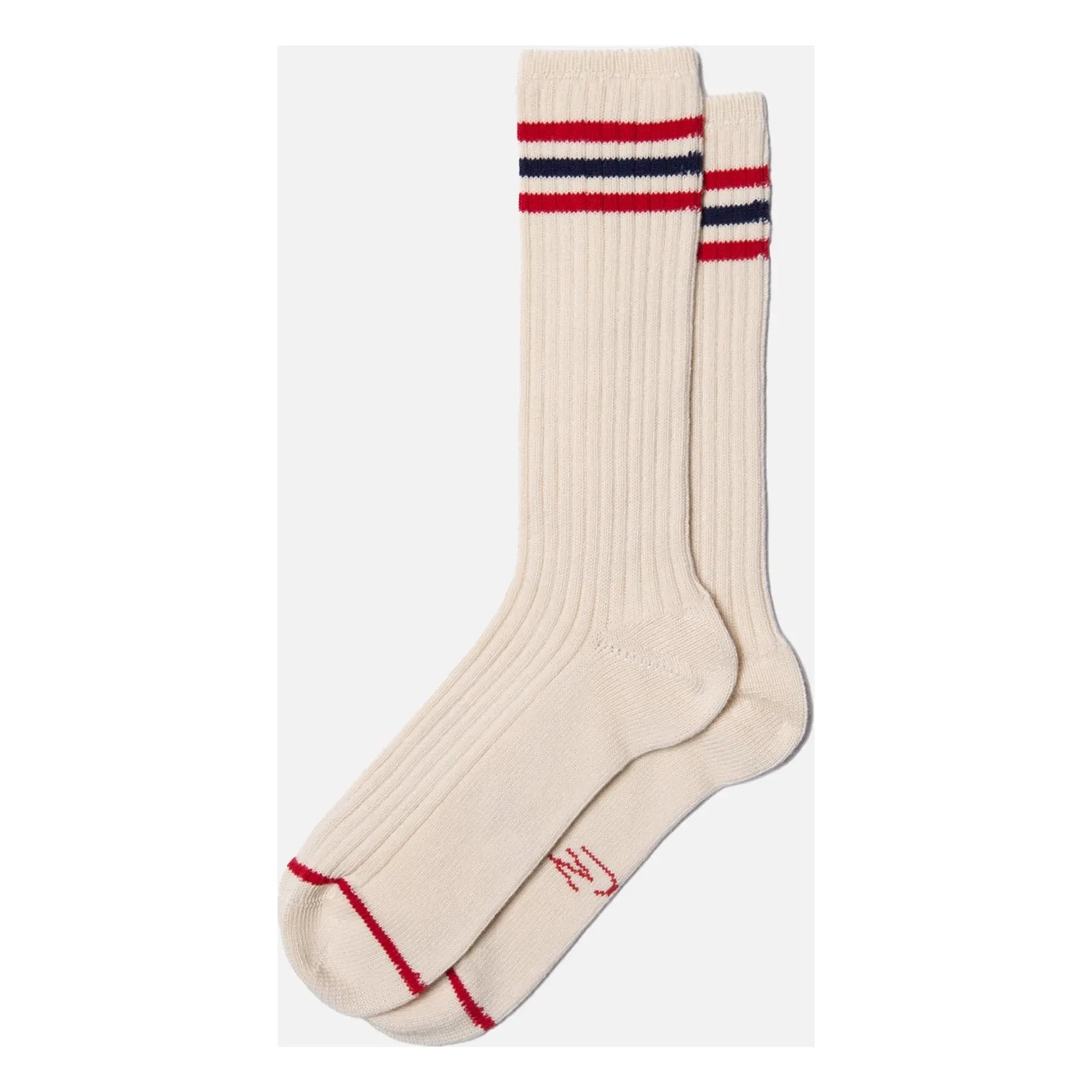 Nudie Jeans - Calcetines deportivos retro | Blanco