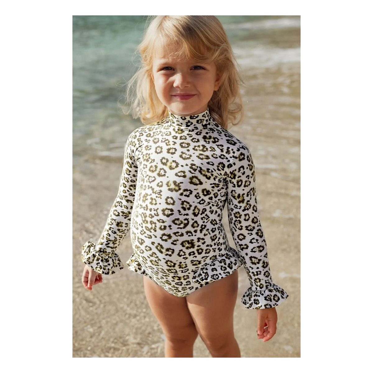 Lison Paris - Traje de baño con protección UV Savanna Leopard | Crudo