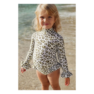 Lison Paris - Traje de baño con protección UV Savanna Leopard | Crudo