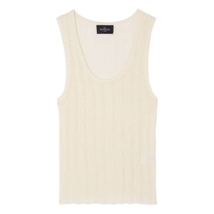Bompard - Camiseta de tirantes acanalada | Crema
