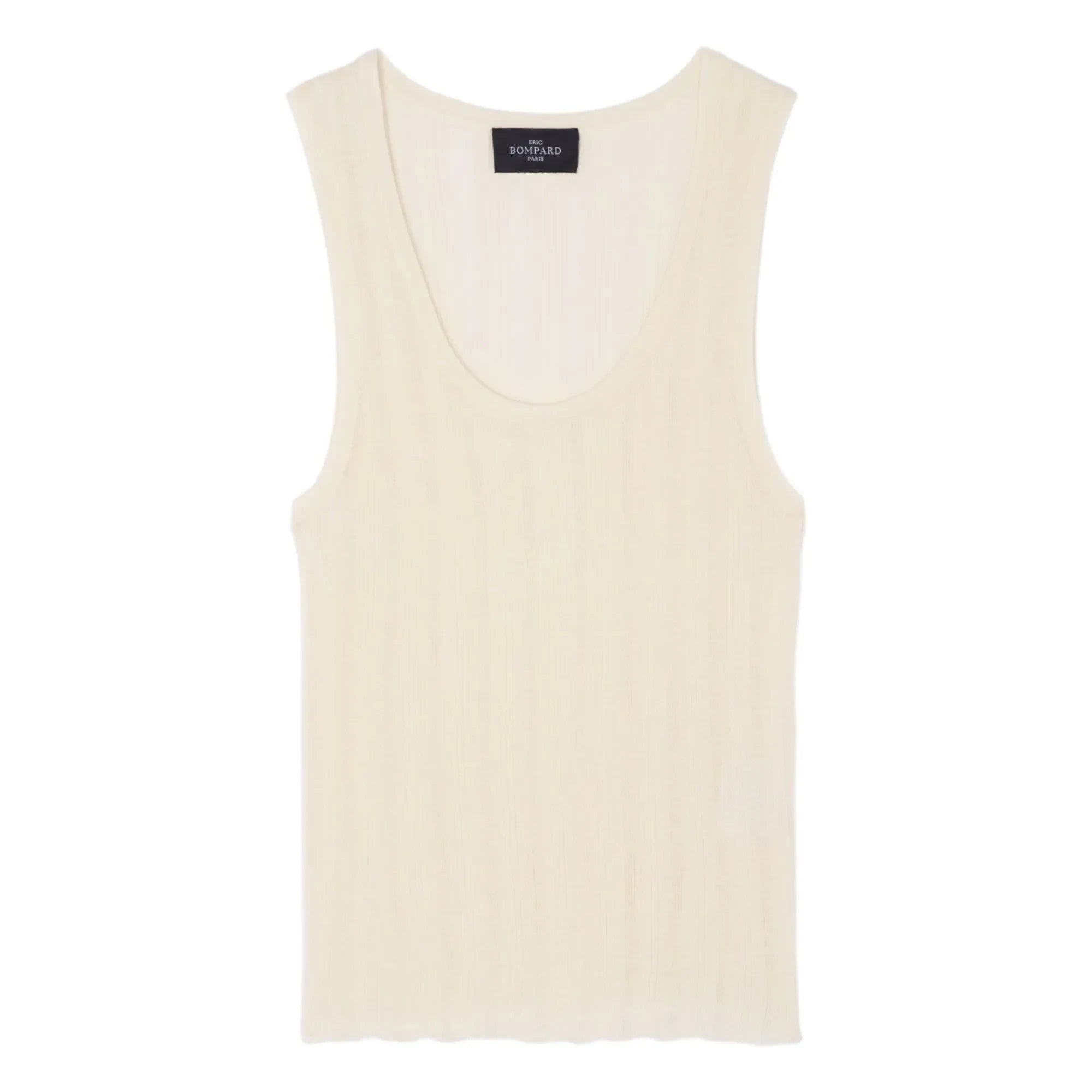 Bompard - Camiseta de tirantes acanalada | Crema