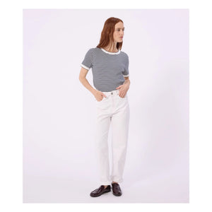 Petit Bateau - Camiseta icónica de rayas | Azul marino