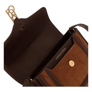 Maria de la Orden - Bolso Noah de Terciopelo y Piel | Camel