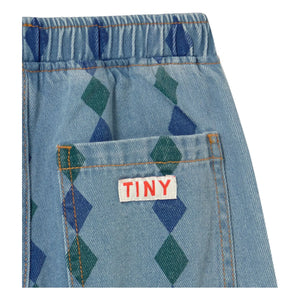 Tinycottons - Jeans Losange Corte Holgado | Azul