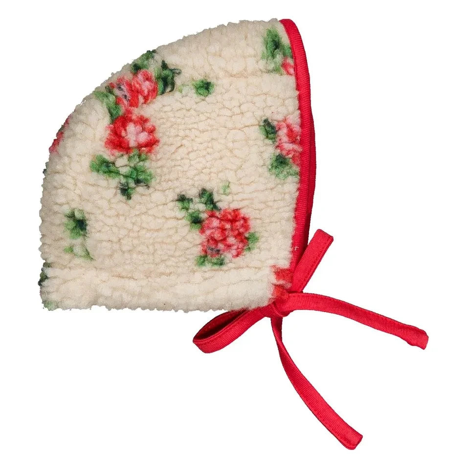 Hola Simone - Gorro Léo Sherpa Floral | Crema
