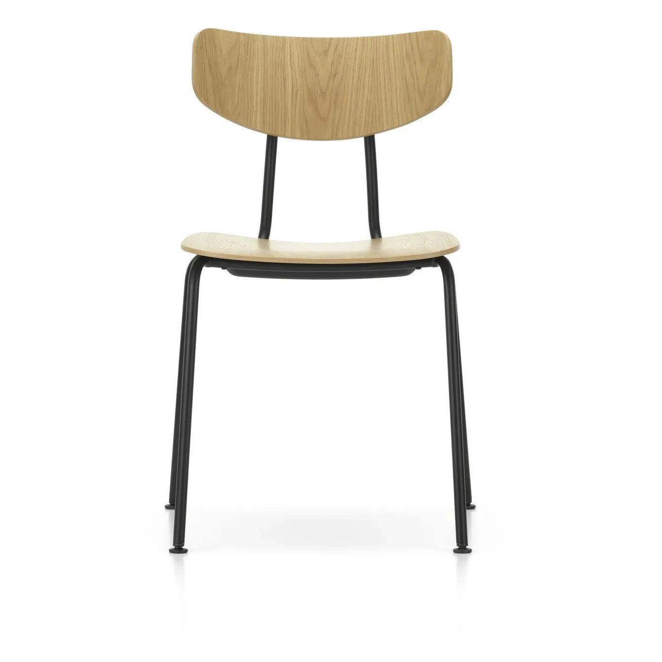 Vitra - Silla Moca de Jasper Morrison - Base Negra | Roble