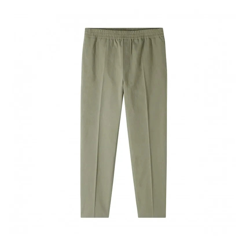 A.P.C. - Pantalón elástico de lino y algodón Pieter | Caqui