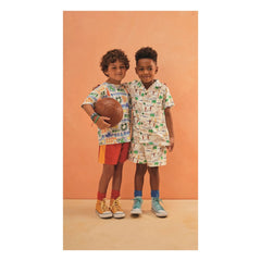 Fabula - Camisa con palmeras | Blanco