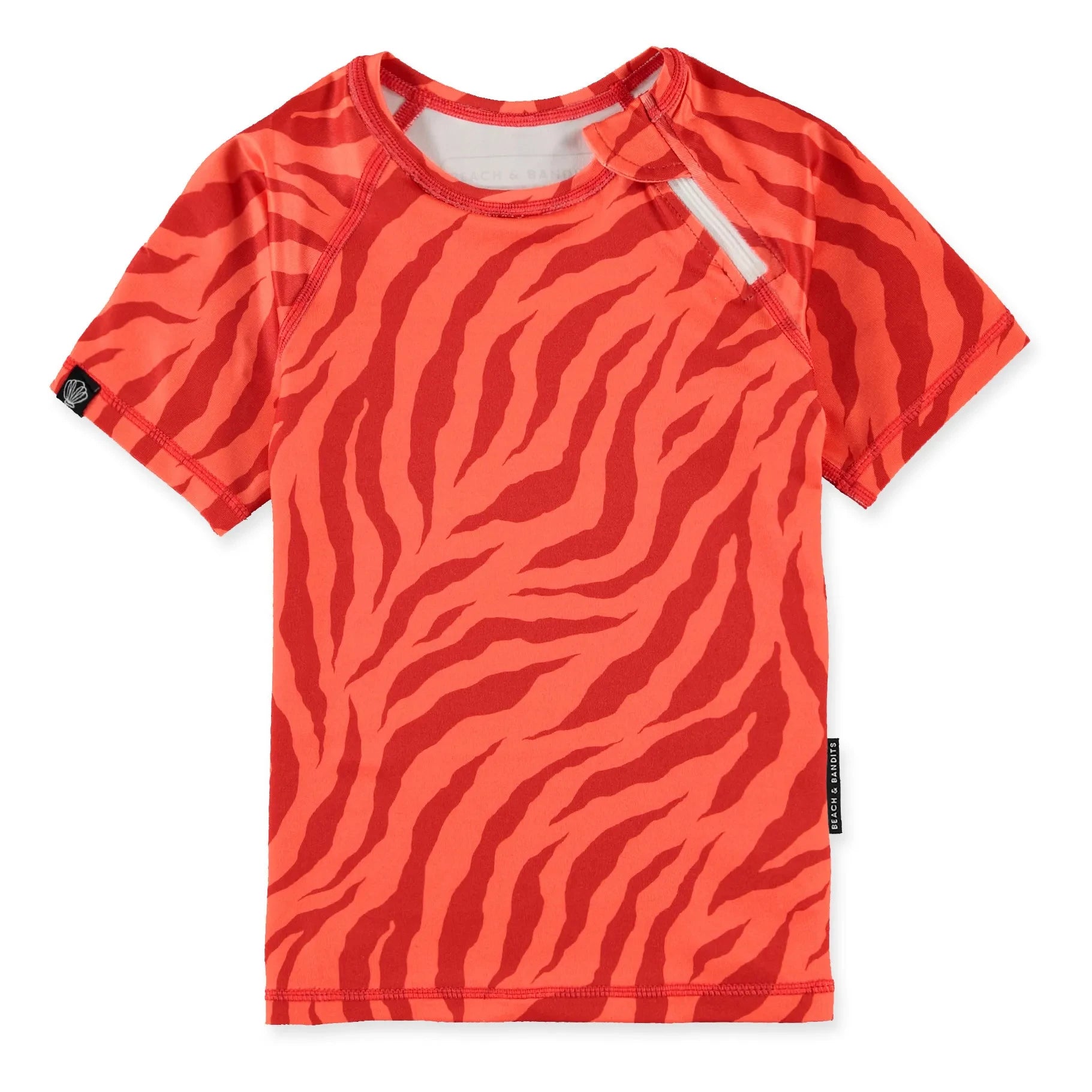Beach & Bandits - Camiseta de protección UV Líneas de Amor | Rojo