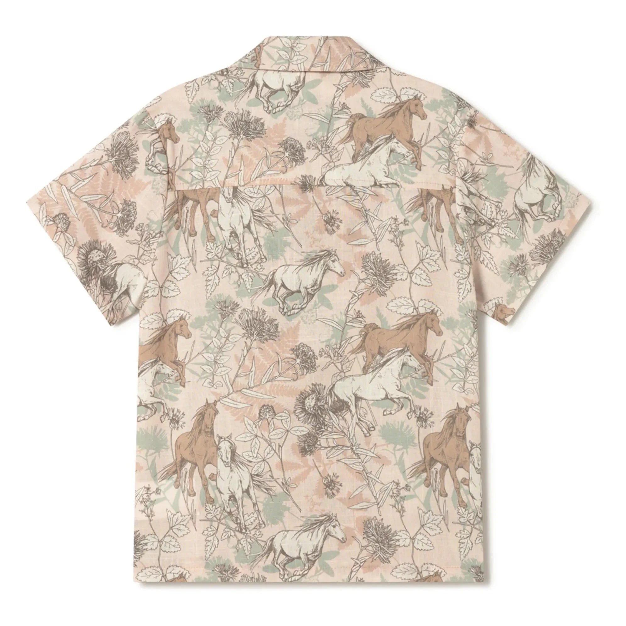 Coco au Lait - Camisa Horses | Rosa empolvado
