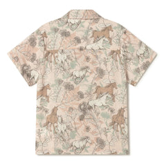 Coco au Lait - Camisa Horses | Rosa empolvado