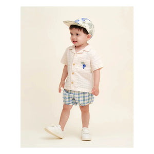 garbo&friends - Camisa gofrada Grappe | Crudo