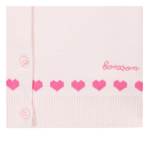 Bonton - Cárdigan Laligne Mini Hearts | Crudo