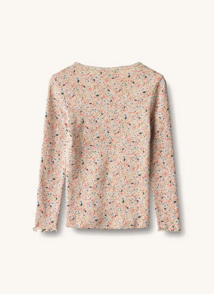 Wheat - Camiseta de algodón orgánico Eja Fleuri | Rosa claro