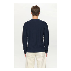 Anerkjendt - Jersey de algodón Akebbe | Azul oscuro