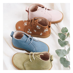 Lazare - Zapatillas de cordones de ante Raoul | Verde almendra