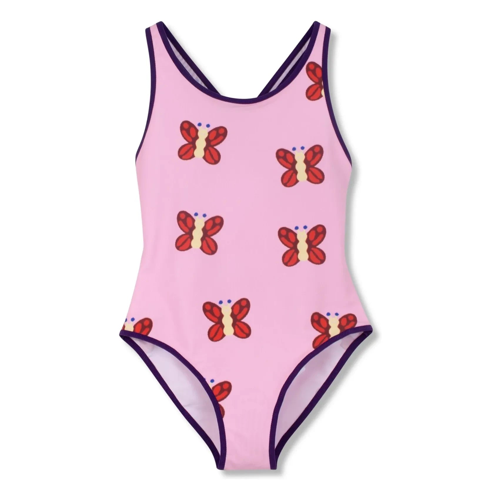 Wynken - Bañador Mariposa de Fibra Reciclada | Rosa