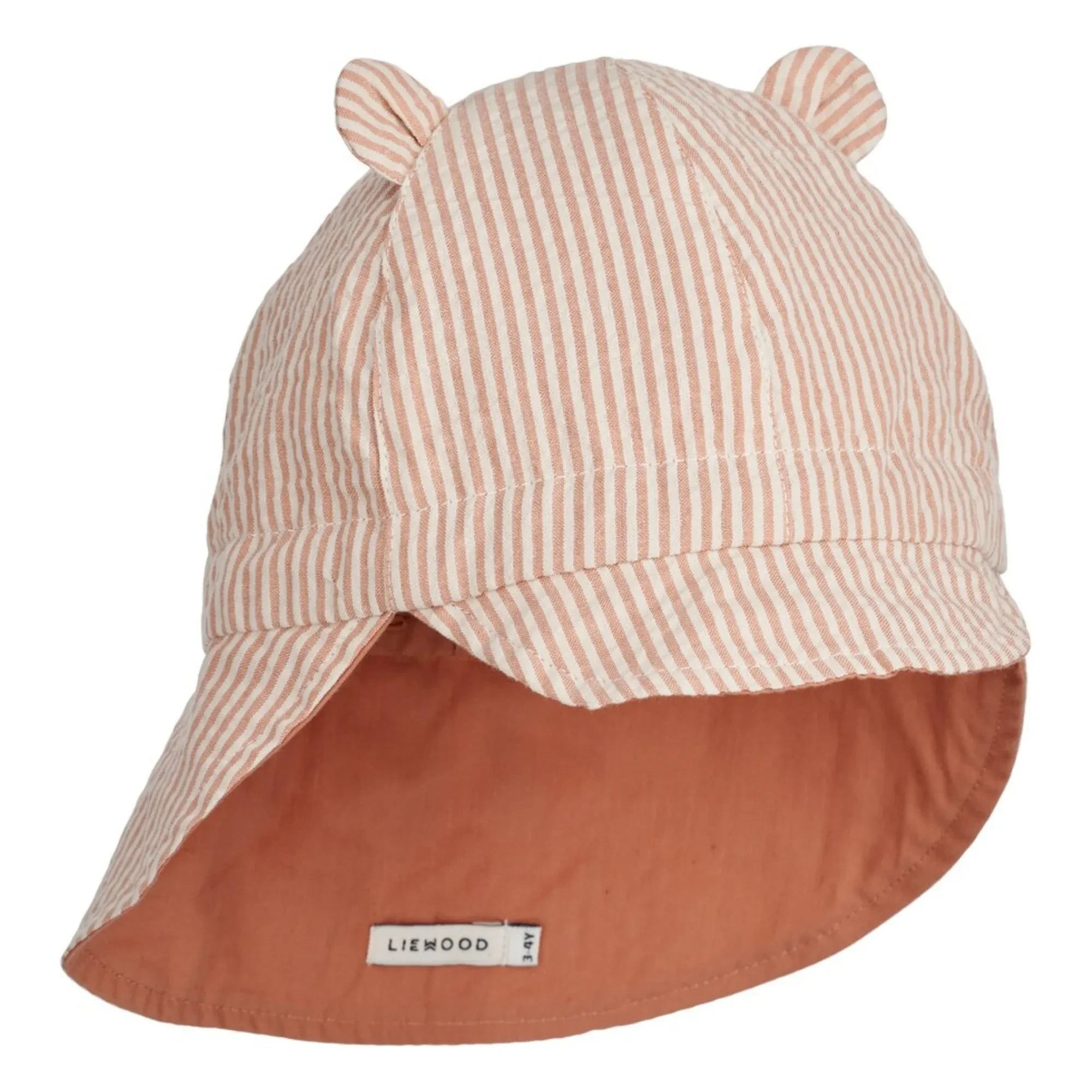 Liewood - Sombrero Reversible Anti-UV de Algodón Orgánico Gorm | Rosa Empolvado
