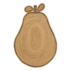 Ferm Living Kids - Alfombra de yute con forma de pera