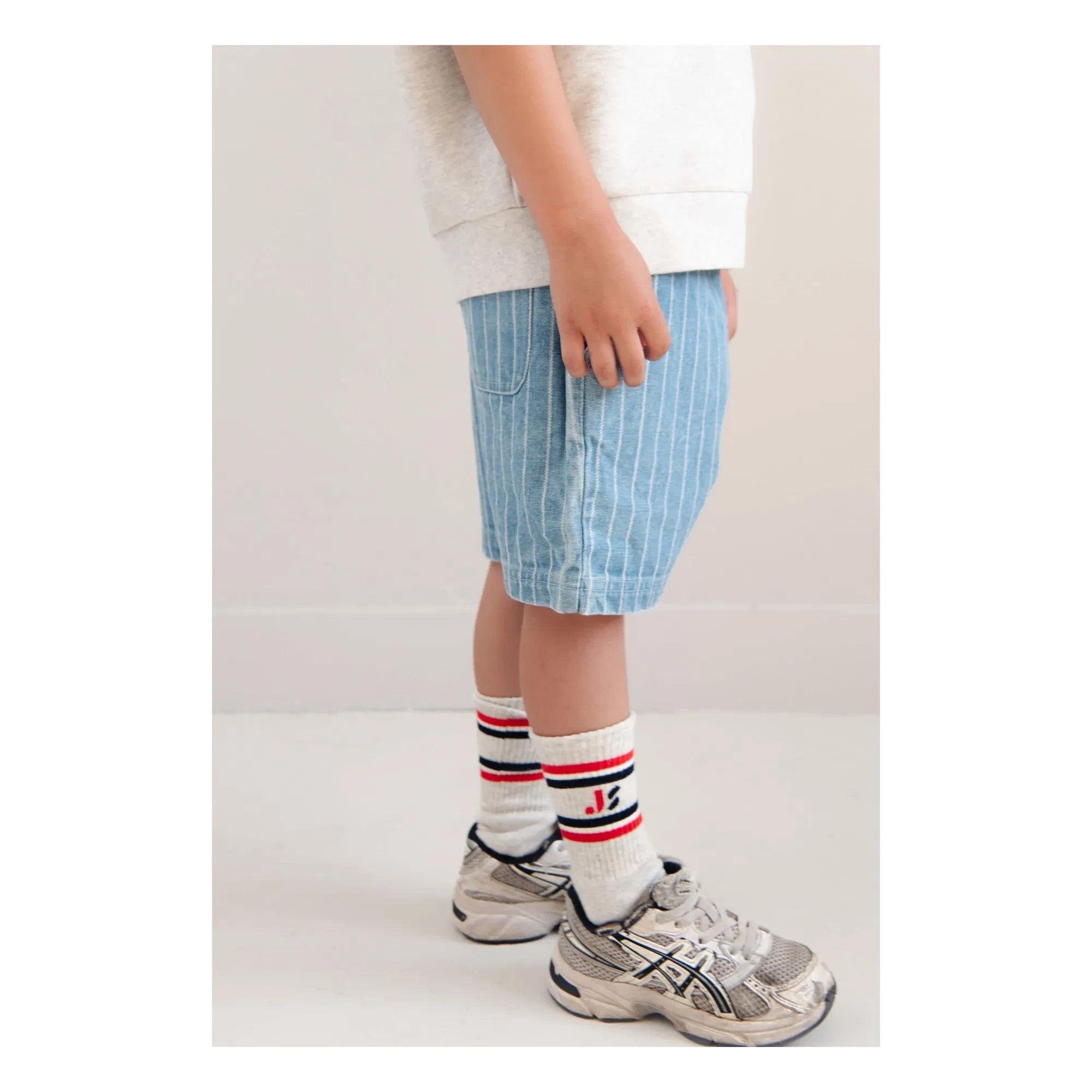 Jenest - Calcetines de algodón orgánico Js Sport | Gris claro