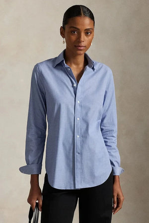 Camisa de algodón con elastano Polo Ralph Lauren para mujer