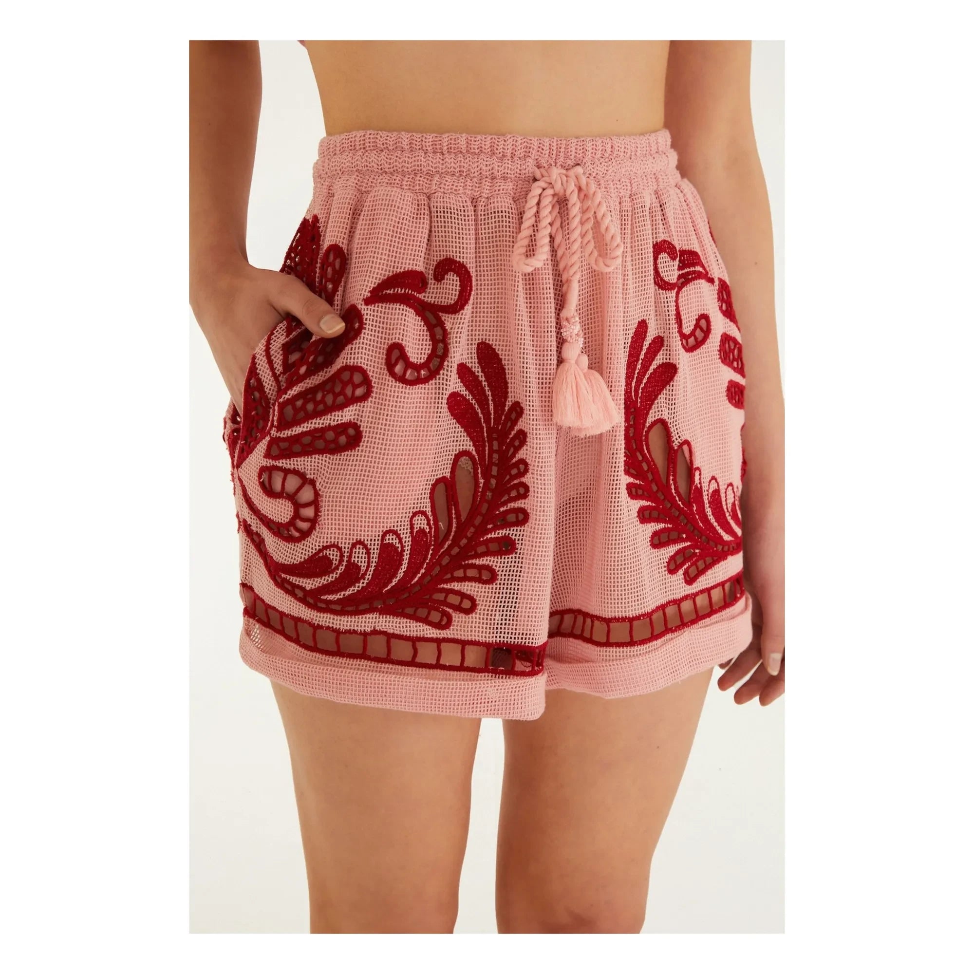 Farm Rio - Shorts arabescos | Rosa