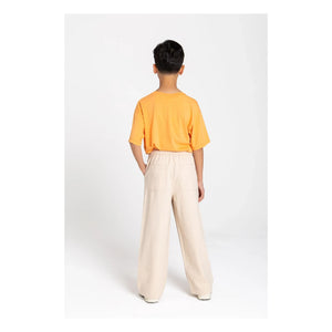 Smallable Kid - Pantalón de pernera ancha Burt | Crema