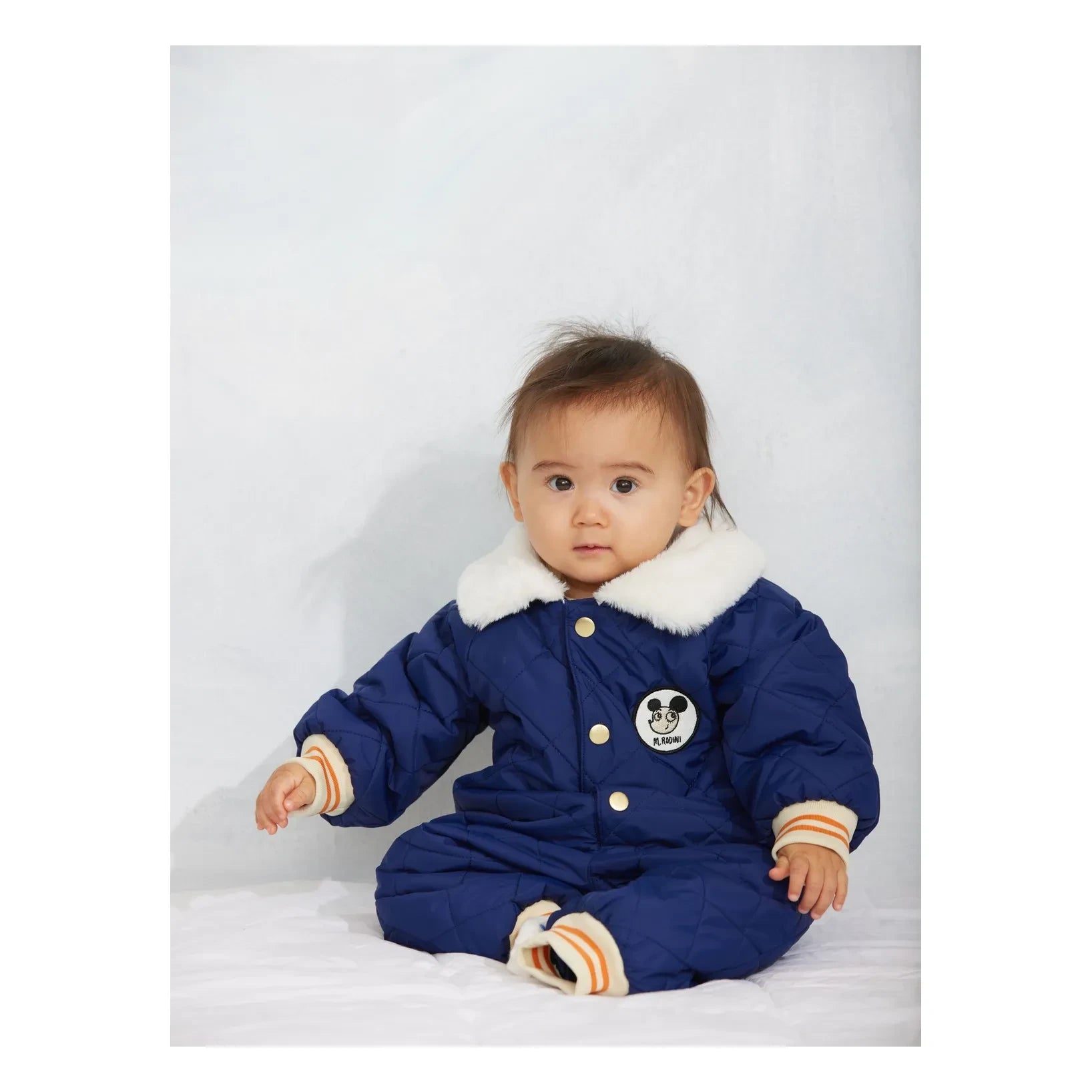Mini Rodini - Piloto Acolchado de Fibras Recicladas | Azul Oscuro