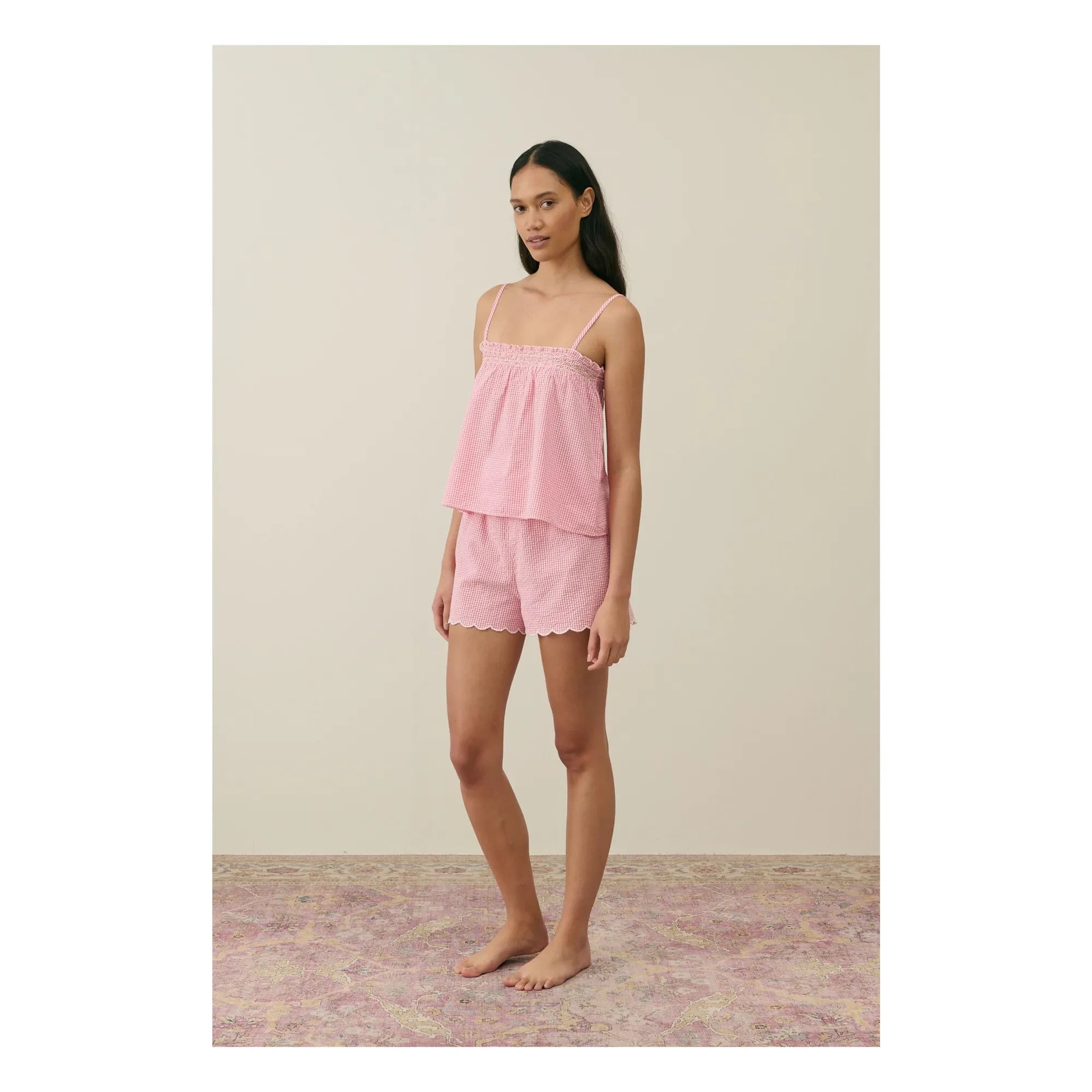 Louise Misha - Pijama Minala Vichy - Colección mujer | Rosa
