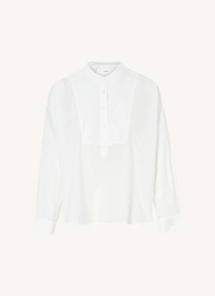 Xirena - Blusa Jones de popelina de algodón | Blanco