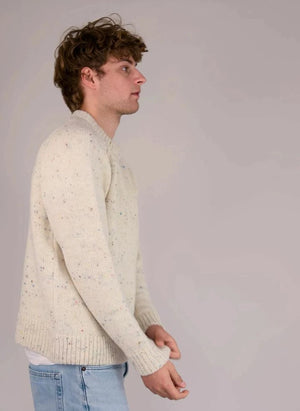 Origin Knitwear - Suéter de lana gruesa Raglan | Ecru