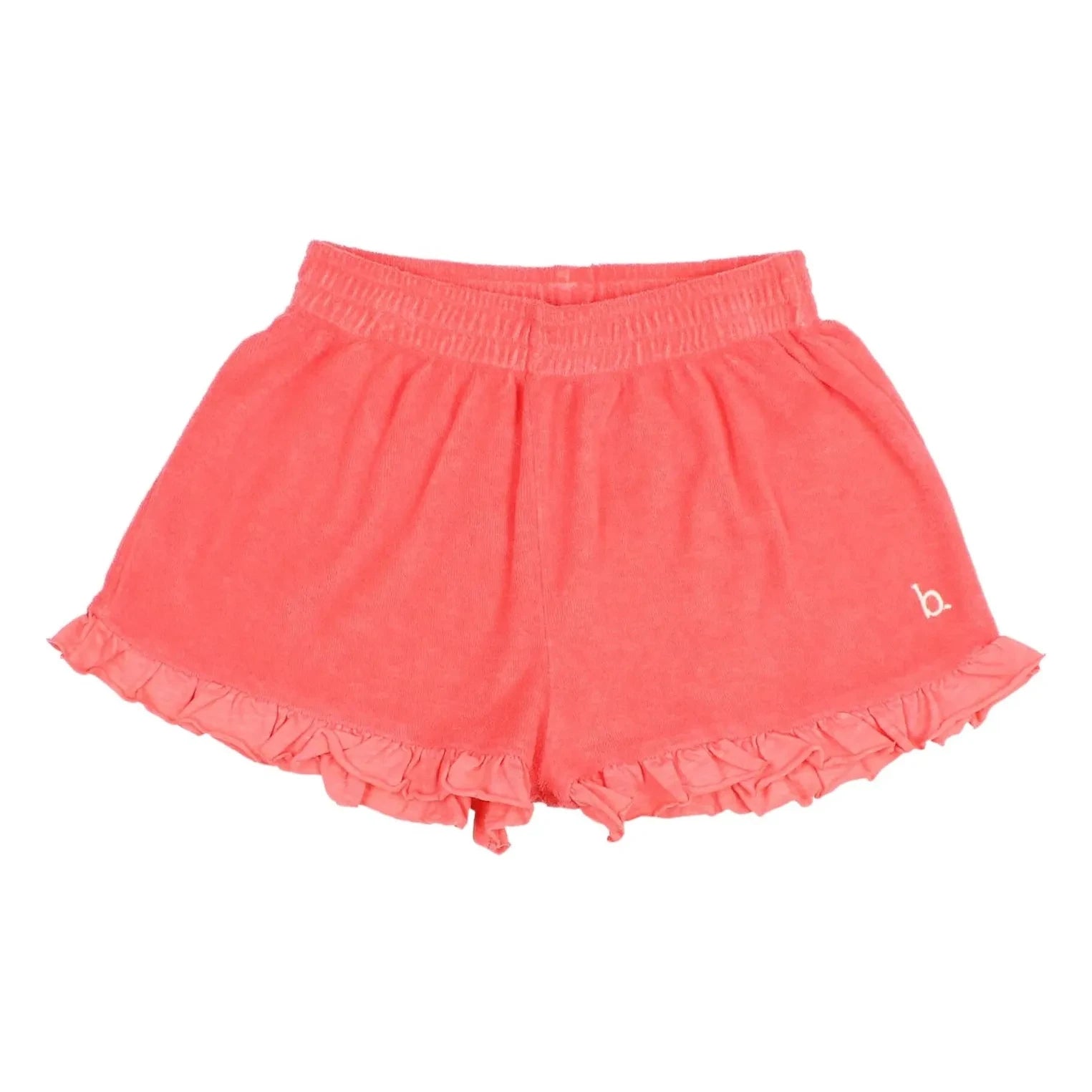 Búho - Pantalón corto con volantes Terry | Rojo