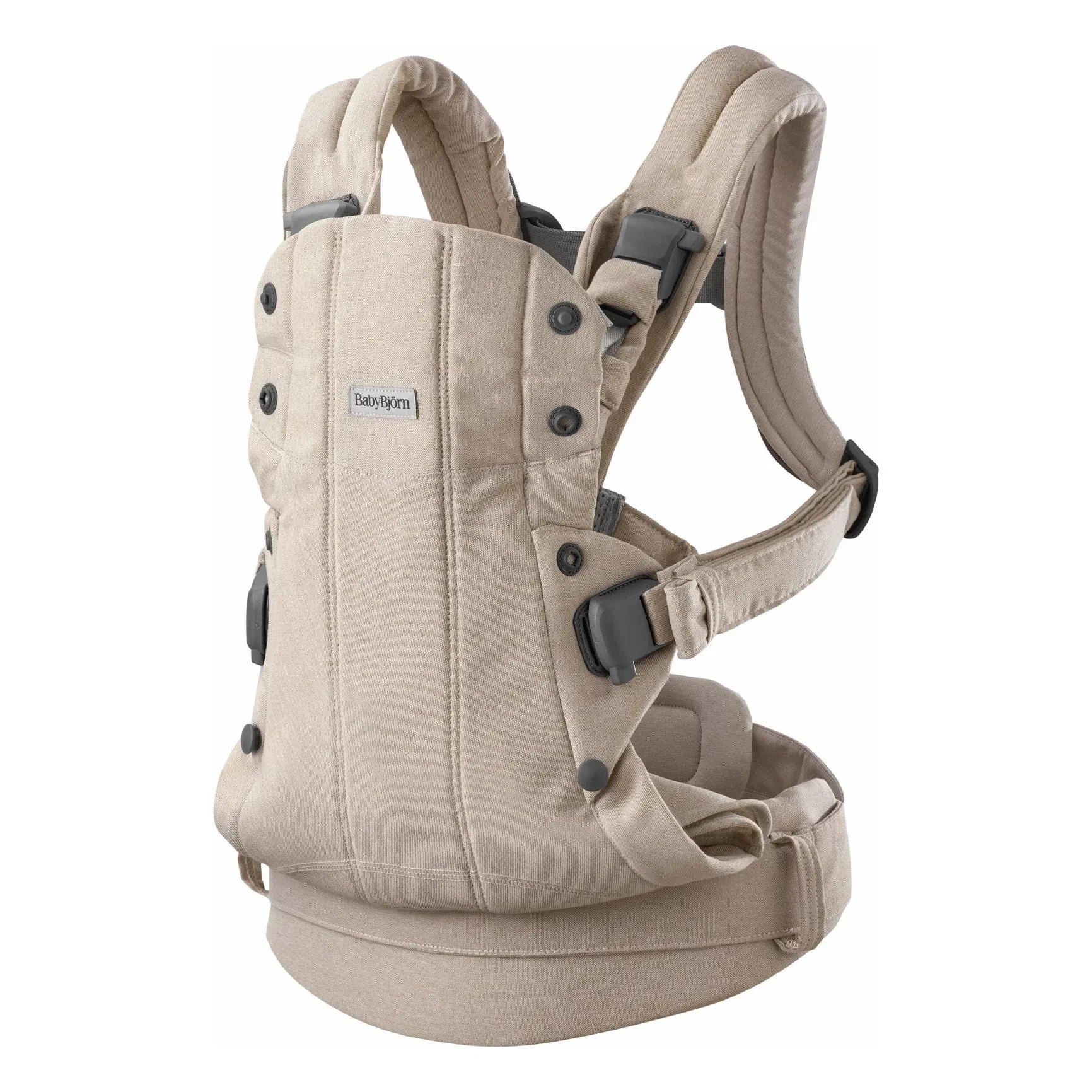 BabyBjörn - Mochila portabebés Harmony con textura de punto jaspeado | Beige