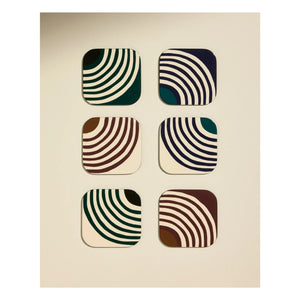 Maison Sarah Lavoine - Posavasos Mirage lacados - Juego de 6 | Thé de Chine