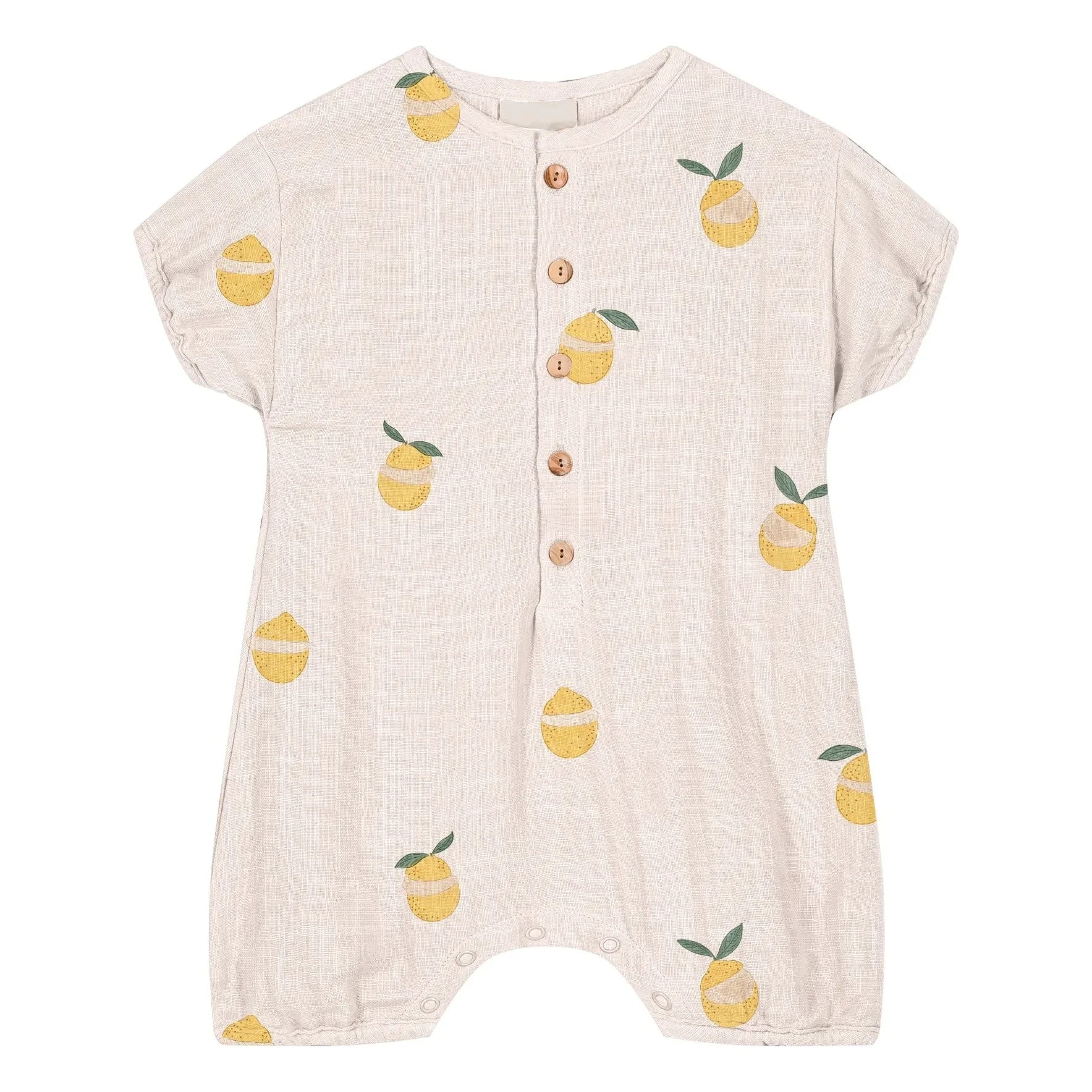 Studio Bohème - Mono Bebecito Lemons de algodón orgánico | Crudo