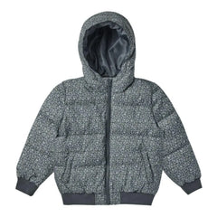 Rylee + Cru - Chaqueta Acolchada Recortada con Estampado Floral | Gris