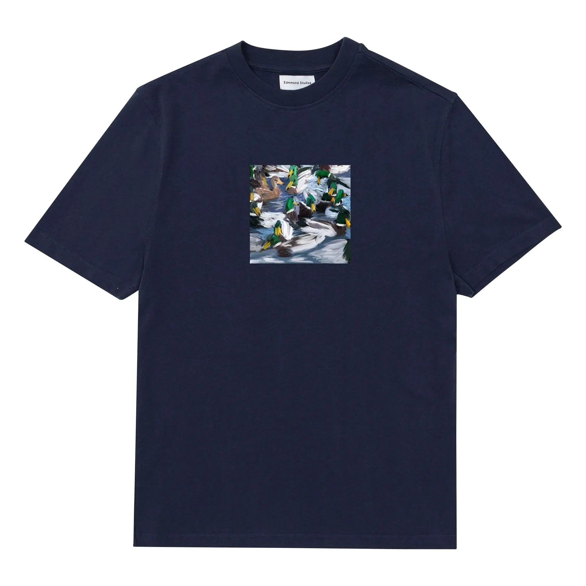 Edmmond Studios - Camiseta de algodón Duck Lake | Azul oscuro
