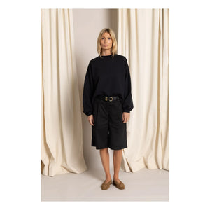 Sudadera de algodón orgánico Bria Smallable Woman | Negro